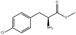 2-氨基-3-(4-氯苯基)丙酸甲酯, 23434-96-0, 结构式
