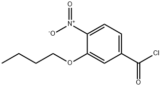 3-BUTOXY-4-NITROBENZOYL CHLORIDE Structure