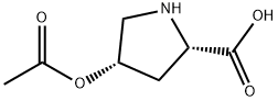 L-Proline, 4-(acetyloxy)-, (4S)- (9CI) Structure