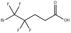 5-ブロモ-4,4,5,5-テトラフルオロペンタン酸 化学構造式