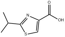 4-Thiazolecarboxylicacid,2-(1-methylethyl)-(9CI) Struktur
