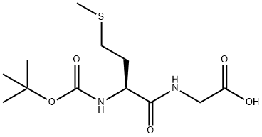 Boc-Met-Gly-OH 化学構造式
