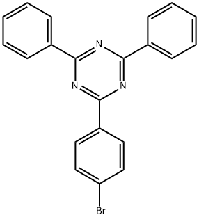 2-(4-bromophenyl)-4,6-diphenyl-1,3,5-triazine Struktur
