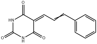 5-Cinnamylidene-2,4,6(1H,3H,5H)-pyrimidinetrione 结构式