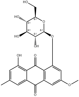 Physcion 8-β-D-glucoside Struktur