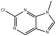 2-クロロ-9-メチル-9H-プリン 化学構造式