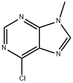 6-クロロ-9-メチル-9H-プリン 化学構造式