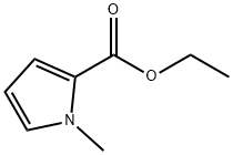 1-メチル-1H-ピロール-2-カルボン酸エチル 化学構造式