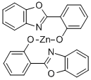 双[2-(2-苯并恶唑基)苯酚]锌 (II), 23467-27-8, 结构式
