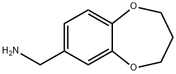 3,4-二氢-2H-1,5-苯并二氧-7-基甲胺 结构式