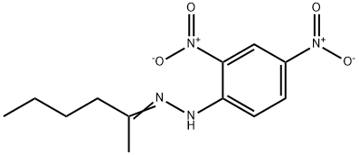 2-ヘキサノン2,4-ジニトロフェニルヒドラゾン 化学構造式
