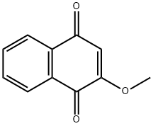 2-メトキシナフタレン-1,4-ジオン 化学構造式