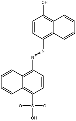 4-[(4-hydroxy-1-naphthyl)azo]naphthalenesulphonic acid Structure
