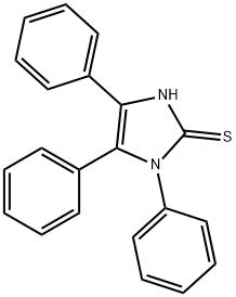 1,4,5-三苯基-1H-咪唑-2-硫醇 结构式