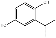 2-イソプロピルヒドロキノン 化学構造式