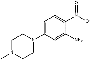 5-(4-甲基哌嗪)-2-硝基苯胺,23491-48-7,结构式