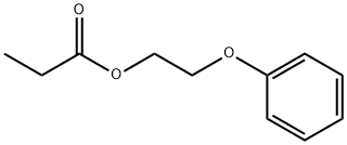 丙酸-2-苯氧基乙酯 结构式