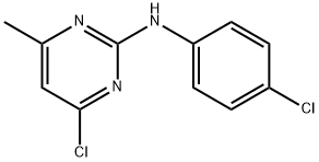4-Chloro-N-(4-chlorophenyl)-6-methyl-2-pyrimidinamine Structure