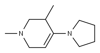 Pyridine, 1,2,3,6-tetrahydro-1,3-dimethyl-4-(1-pyrrolidinyl)- Structure