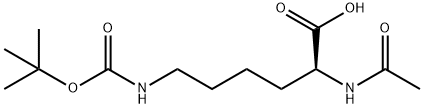(S)-2-乙酰胺基-6-((叔丁氧羰基)氨基)己酸, 23500-04-1, 结构式