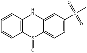 2-(メチルスルホニル)フェノチアジン5-オキシド 化学構造式