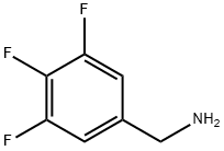 3,4,5-トリフルオロベンジルアミン 化学構造式