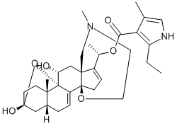 バトラコトキシニンA20-(2-エチル-4-メチル-1H-ピロール-3-カルボキシラート) 化学構造式