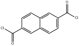 Naphthaline-2,6-dicarbonic acid dichloranhydride Structure