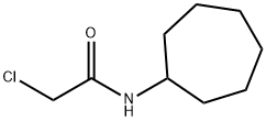 2-クロロ-N-シクロヘプトイルアセトアミド 化学構造式