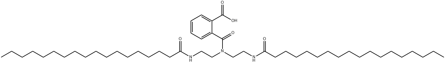 2-[[ビス[2-[(1-オキソオクタデシル)アミノ]エチル]アミノ]カルボニル]安息香酸 化学構造式