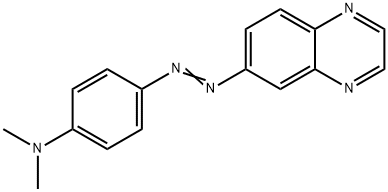 6-[[p-(Dimethylamino)phenyl]azo]quinoxaline Struktur