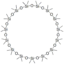 TRIACONTAMETHYLCYCLOPENTADECASILOXANE 化学構造式