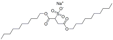 sodium 1,4-didecyl sulphonatosuccinate 结构式
