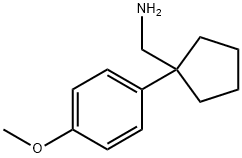 C-[1-(4-METHOXY-PHENYL)-CYCLOPENTYL]-METHYLAMINE Struktur