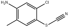 5-クロロ-2-メチル-4-チオシアナトアニリン 化学構造式