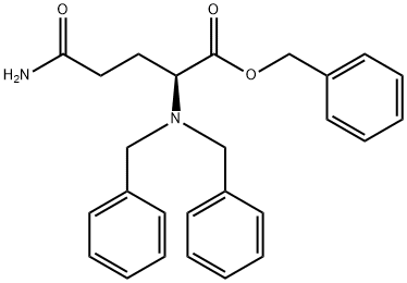 L-GlutaMine, N2,N2-bis(phenylMethyl)-, phenylMethyl ester Structure