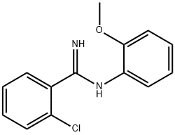 o-Chloro-N-(o-methoxyphenyl)benzamidine Structure