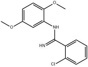 o-Chloro-N-(2,5-dimethoxyphenyl)benzamidine Structure