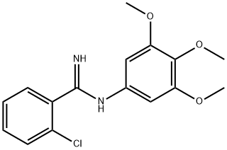 o-Chloro-N-(3,4,5-trimethoxyphenyl)benzamidine Structure