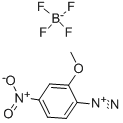 2-METHOXY-4-NITROBENZENEDIAZONIUM TETRAFLUOROBORATE Structure