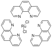 氯化二氯三(1,10-菲咯啉)钌(II), 23570-43-6, 结构式