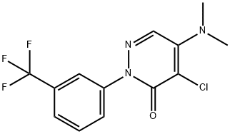4-chloro-5-dimethylamino-2-[3-(trifluoromethyl)phenyl]pyridazin-3-one Structure