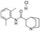 N-(2,6-ジメチルフェニル)-1-アザビシクロ[2.2.2]オクタン-3-カルボアミド·塩酸塩 化学構造式