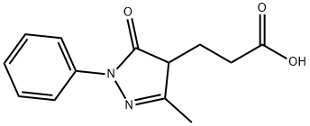 1H-Pyrazole-4-propanoic acid, 4,5-dihydro-3-methyl-5-oxo-1-phenyl- Structure