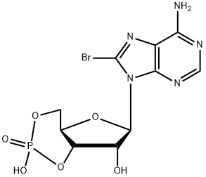 8-BROMOADENOSINE 3':5'-CYCLIC MONOPHOSPHATE Struktur