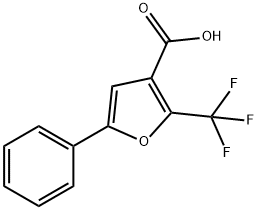 5-苯基-2-三氟甲基-3-糠酸,23584-85-2,结构式