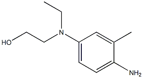 2-[(4-アミノ-3-メチルフェニル)エチルアミノ]エタノール 化学構造式