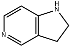 2,3-ジヒドロ-1H-ピロロ[3,2-C]ピリジン 化学構造式