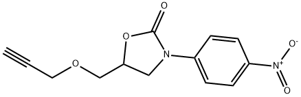3-(4-Nitrophenyl)-5-[(2-propynyloxy)methyl]-2-oxazolidinone 结构式