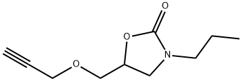 3-Propyl-5-[(2-propynyloxy)methyl]-2-oxazolidinone 结构式